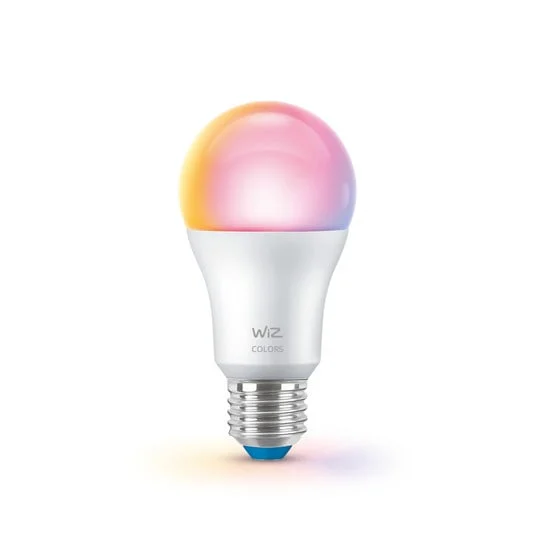 WiZ A60 bombilla LED mate WiFi E27 8,5 W RGBW, juego de 2 unidades
