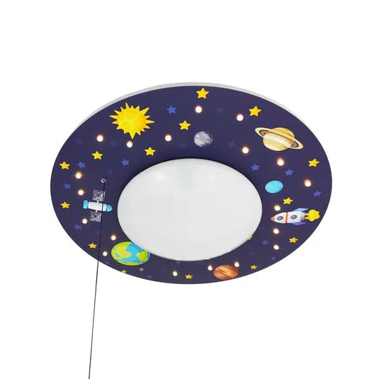 Plafón Universo con lámpara estrellada LED
