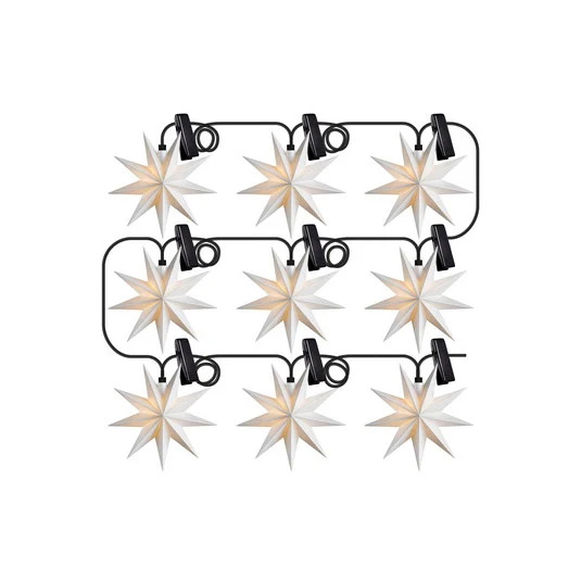 Sterntaler Cadena estrella LED ventana IP44 blanco