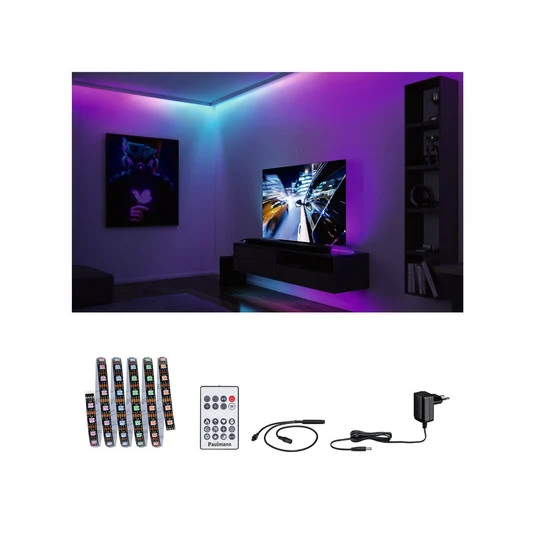 Tira LED EntertainLED de Paulmann, RGB, Set, 1,5m