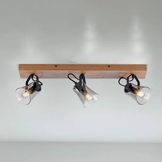 Foco de techo Langström verde, 3 luces