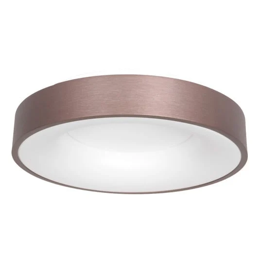 Plafón LED Ringlede, 2.700 K Ø 48 cm Bronz