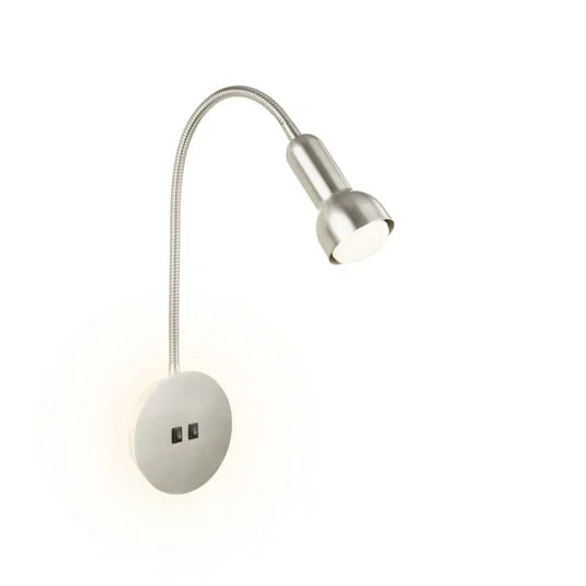 Aplique LED 2178012 Double-Switch, níquel mate