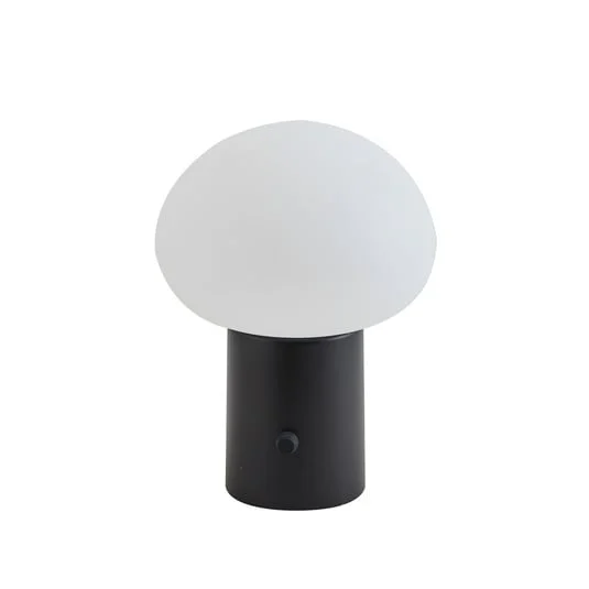 Zelie Portable Lámpara de Sobremesa IP44 Negro/Blanco - Lindby