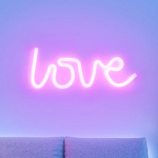 Aplique LED Neon Love, USB
