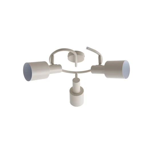 Ovelia 3 Round Lámpara de Techo Beige - Lindby