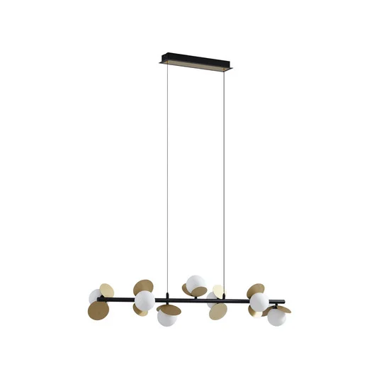 Pallo 7 LED Lámpara Colgante Negro/Oro - Lucande