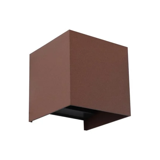 Dara Square LED Smart En el exterior Aplique de Pared Óxido - Lindby