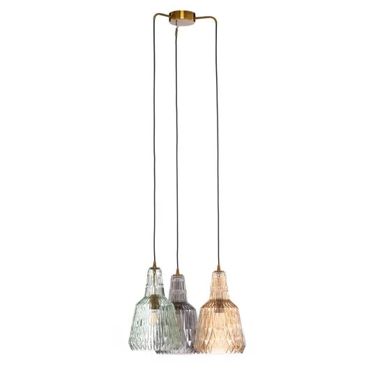 Belarion 3 Cluster Lámpara Colgante Multicolor - Lindby