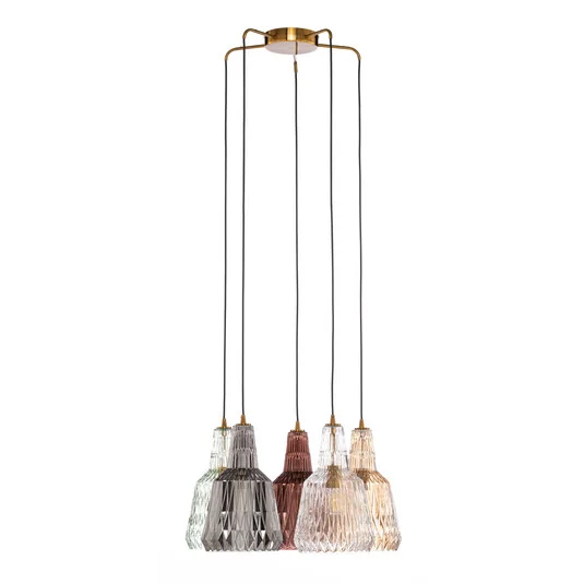 Belarion 5 Cluster Lámpara Colgante Multicolor - Lindby