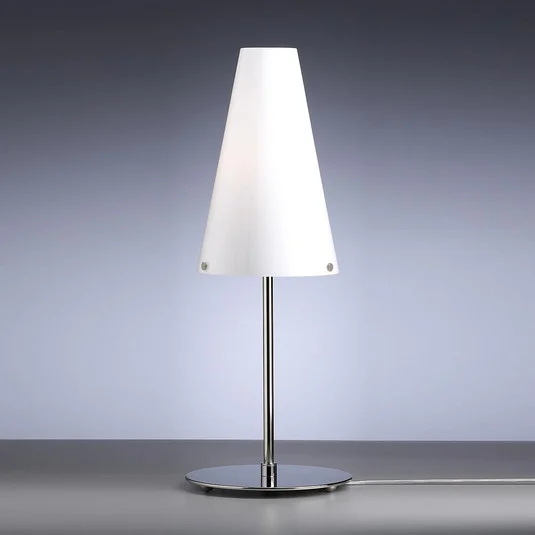 TECNOLUMEN Walter Schnepel lámpara de mesa opalino