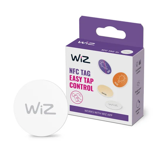 WiZ NFC tag, autoadhesivo, independiente, set de 4