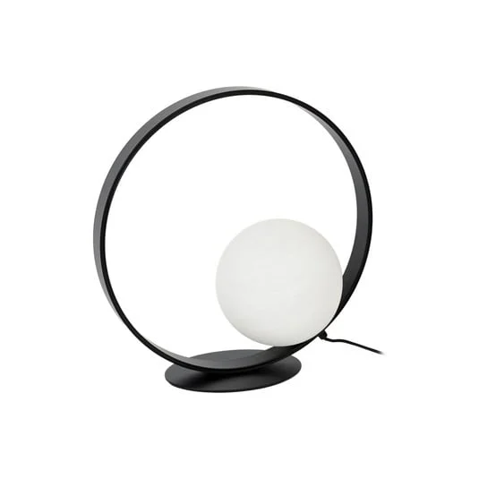 Lámpara de mesa Infinite, negro/blanco, Ø 40 cm - Nola