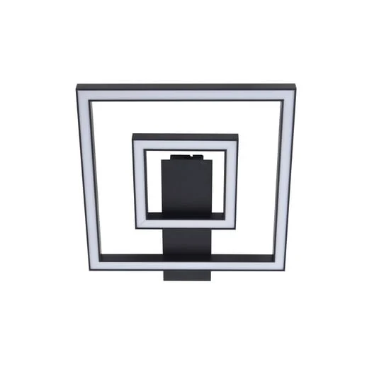 Madamo LED Lámpara de Techo Negro - Lindby