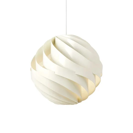 Lámpara colgante Turbo Ø62 Glossy Alabaster White/White - Gubi