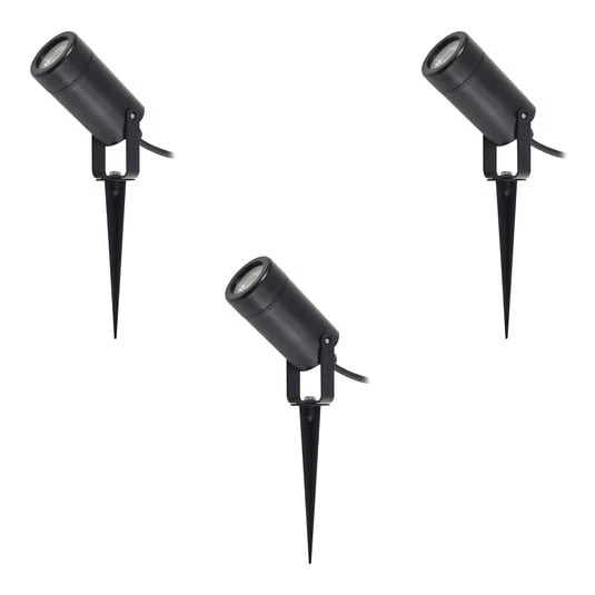 Thorgal Trädgårdslampa w/Lanza Ø6 3pcs Negro - Lindby