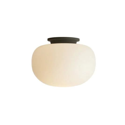 Plafón Supernate Ø28 Opal White/Black - FRANDSEN
