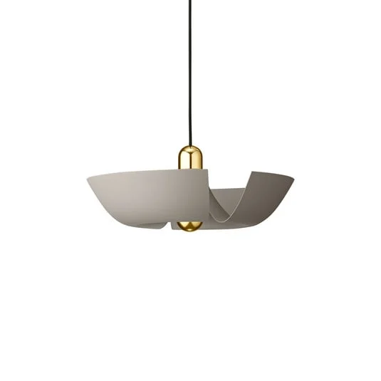 Lámpara colgante Cycnus Ø45 gris topo/dorado - AYTM