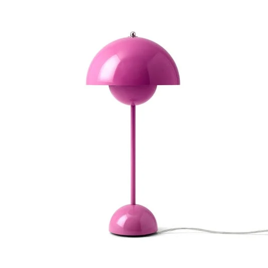 Lámpara de mesa Flowerpot VP3, rosa, 50 cm - &TRADITION
