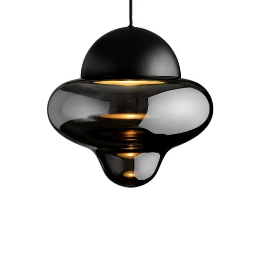 Lámpara colgante Nutty XL Smoke/Black - DESIGN BY US