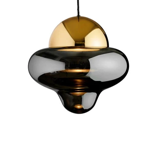 Lámpara colgante Nutty XL Smoke/Gold - DESIGN BY US