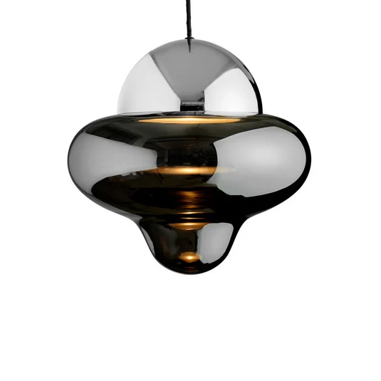 Lámpara colgante Nutty XL Smoke/Chrome - DESIGN BY US
