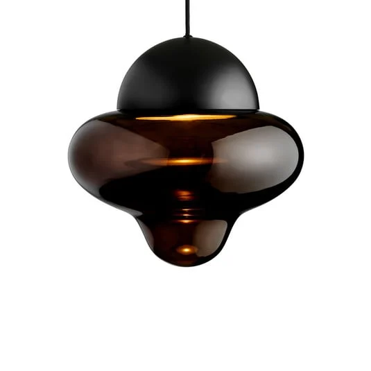 Lámpara colgante Nutty XL marrón/negro - DESIGN BY US