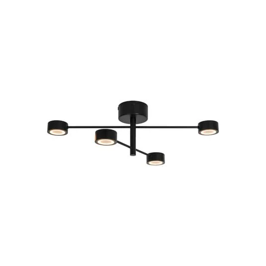 Clyde Flex 4-Rail Lámpara de Techo Black - Nordlux