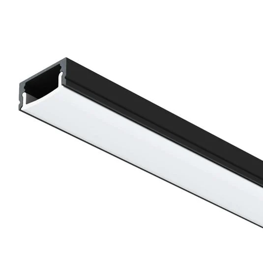 Perfil para tira LED SLC A1, negro Longitud 2 m Altura 8 mm Estructura