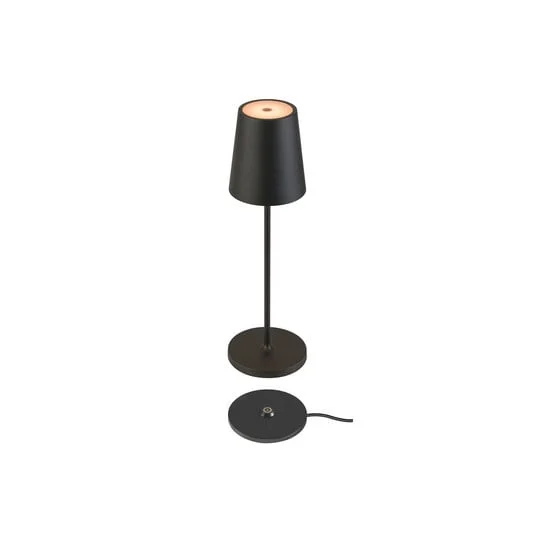 Vinolina Two Lámpara de mesa portátil 3-step IP65 Negro - SLV