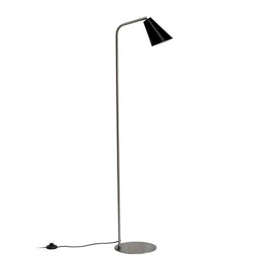 Oswald Lámpara de Pie Black/Steel - Dyberg Larsen