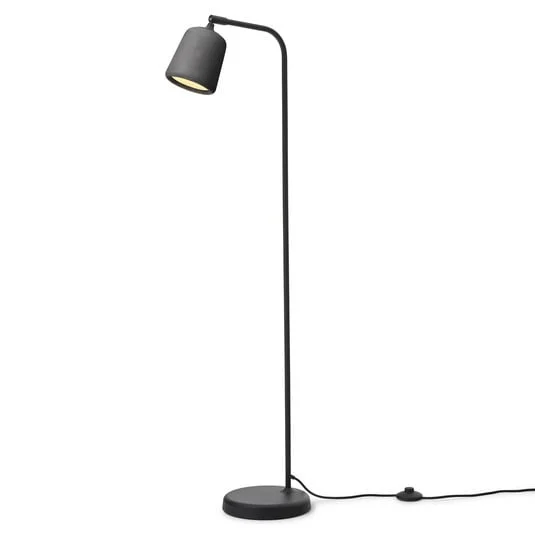 Material Lámpara de Pie Dark Grey Concrete - New Works