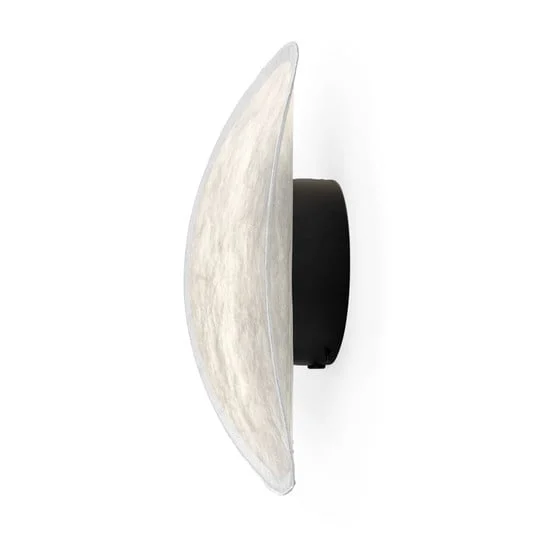 Aplique de pared LED Tense, blanco/negro, Ø 35 cm - New Works