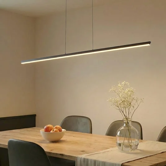 Lámpara colgante LED Lucande Solvar, 158 cm, negro, CCT, atenuable