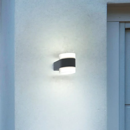 Aplique LED para exterior OSRAM ENDURA STYLE PUCK, gris oscuro, IP44