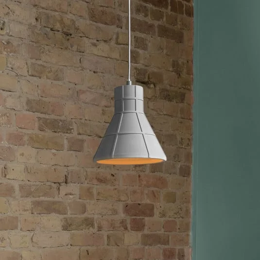 Lámpara colgante OSRAM CONCRETE BIM, gris, Ø 20 cm, hormigón, E27