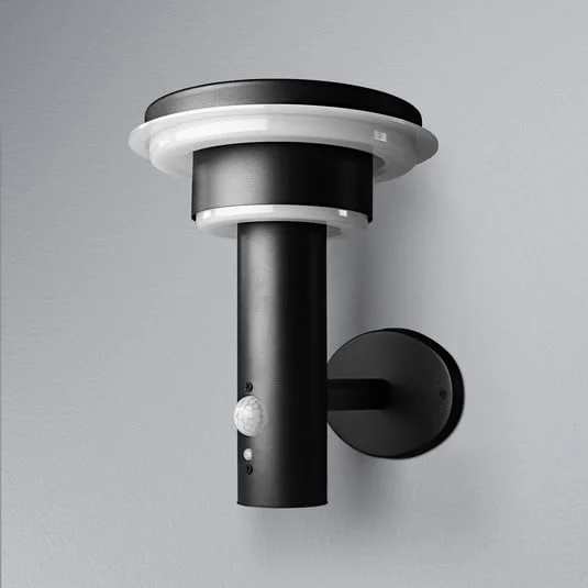 Aplique de pared LED OSRAM ENDURA STYLE SOLAR DOUBLE CIRCLE negra