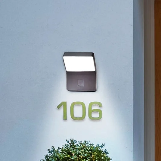 Aplique LED con sensor para exterior ENDURA STYLE WIDE de OSRAM, gris oscuro