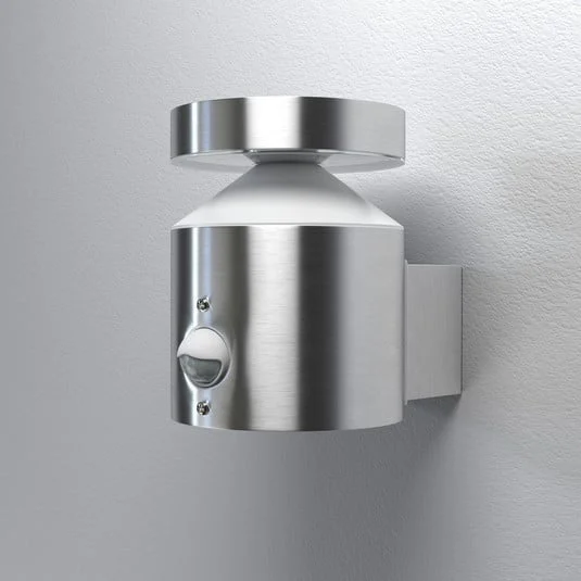 Aplique LED con sensor para exterior ENDURA STYLE CYLINDER de OSRAM, acero