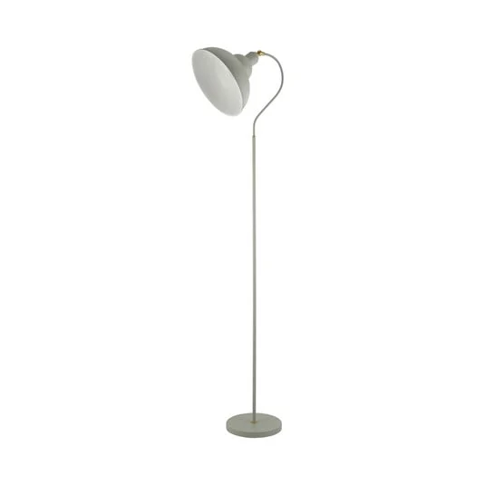 Lámpara de pie Yosra, taupe, metal, 166 cm, E27