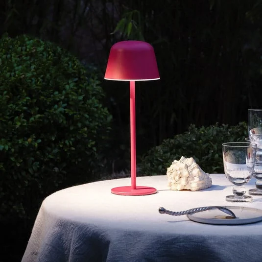 Lámpara de mesa recargable LED OSRAM ENDURA STYLE magenta 30 cm IP44 CCT