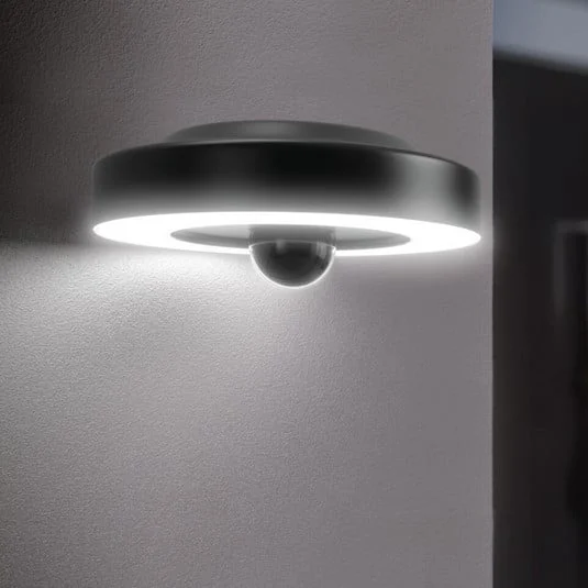 Cámara LED exterior OSRAM SMART+ Wifi CIRCLE, grafito Sensor IP44