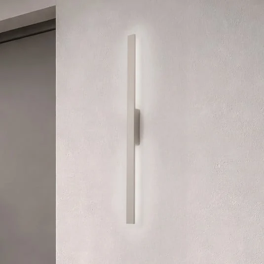 Aplique de pared LED Demi M, arena, aluminio, altura 100 cm, IP54