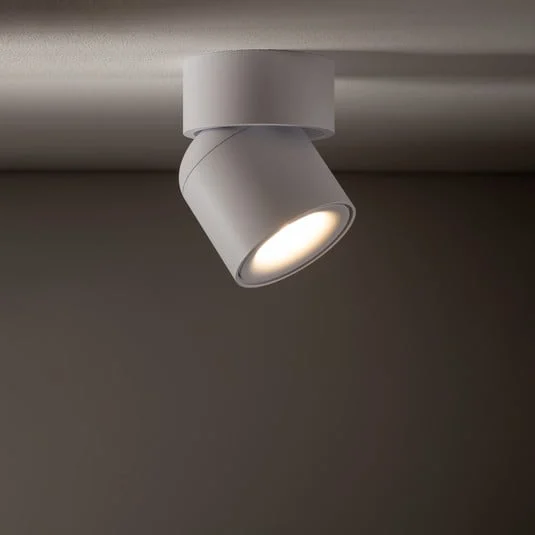 Downlight Oscar, blanco, aluminio, altura 13,5 cm, GU10