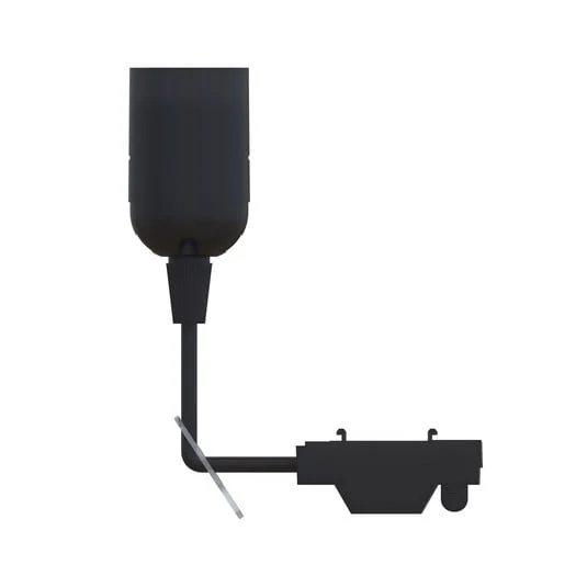 Portalámparas PRIOS Orvoll, Ø 3,8 cm, casquillo E27, negro