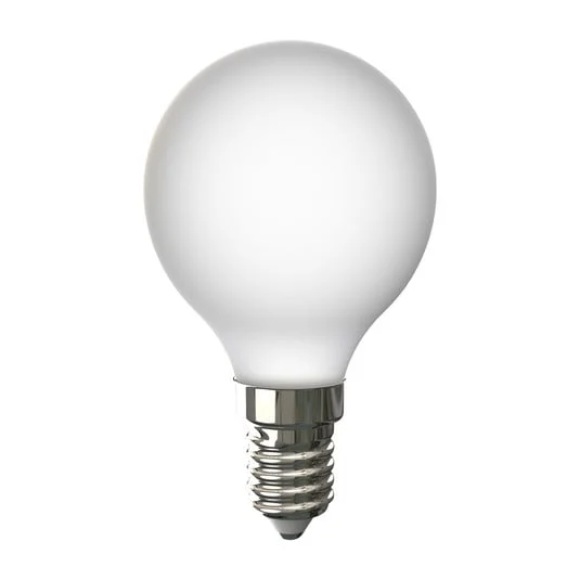 Bombilla LED Arcchio, E14, G45, 4 W, 2700 K, porcelana