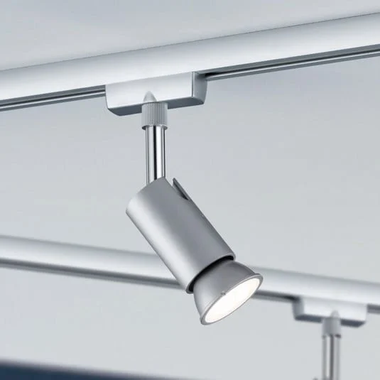 Paulmann URail-foco de riel Pure I, cromo mate, GU10, metal