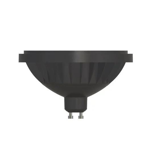 Bombilla reflectora LED Arcchio GU10 ES111, 12 W, negro, 3000 K, atenuable