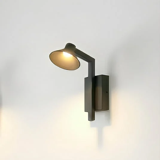 Aplique de pared LED Lucande Steve, negro, 24 cm, USB, atenuable