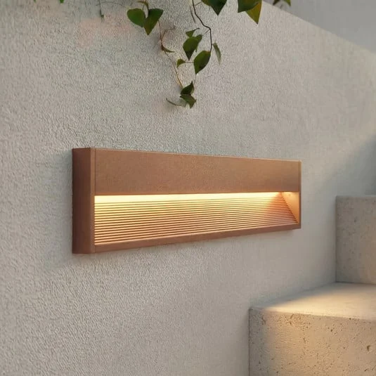 Aplique LED para exterior Lucande Trevin, 60 cm, IP65, aluminio